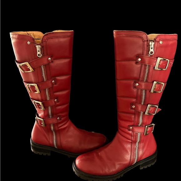 Killer “Killah” red buckle boots. Made in Romania. 8.5 U.S - Picture 5 of 13